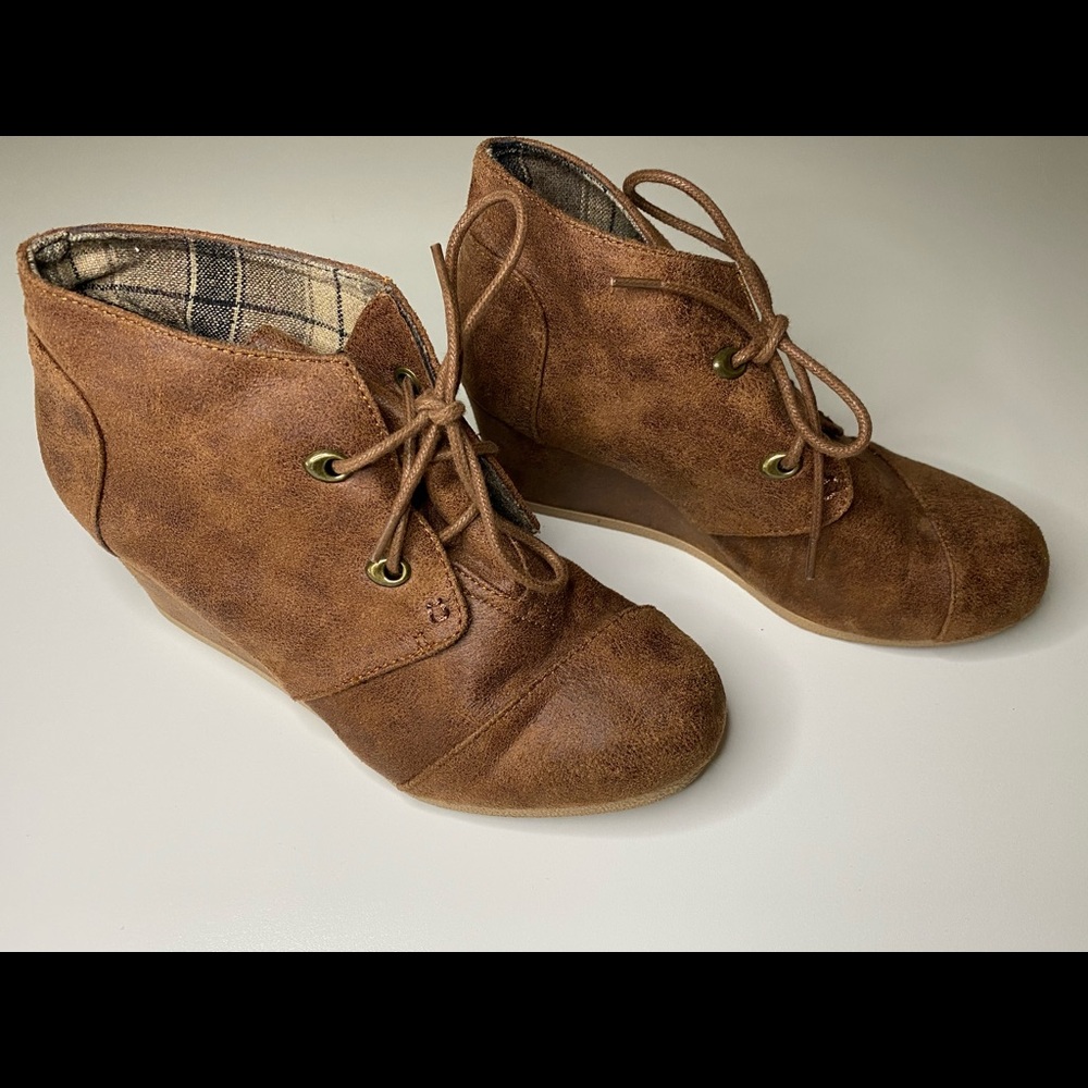Brown booties